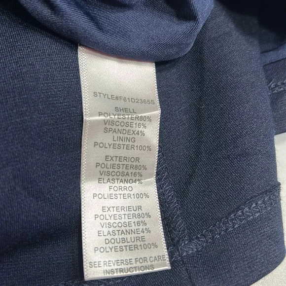 ANTHROPOLOGIE. CUT OUT MINI FIT & FLARE BLUE DRESS WITH FRONT ZIPPER - Picture 14 of 14